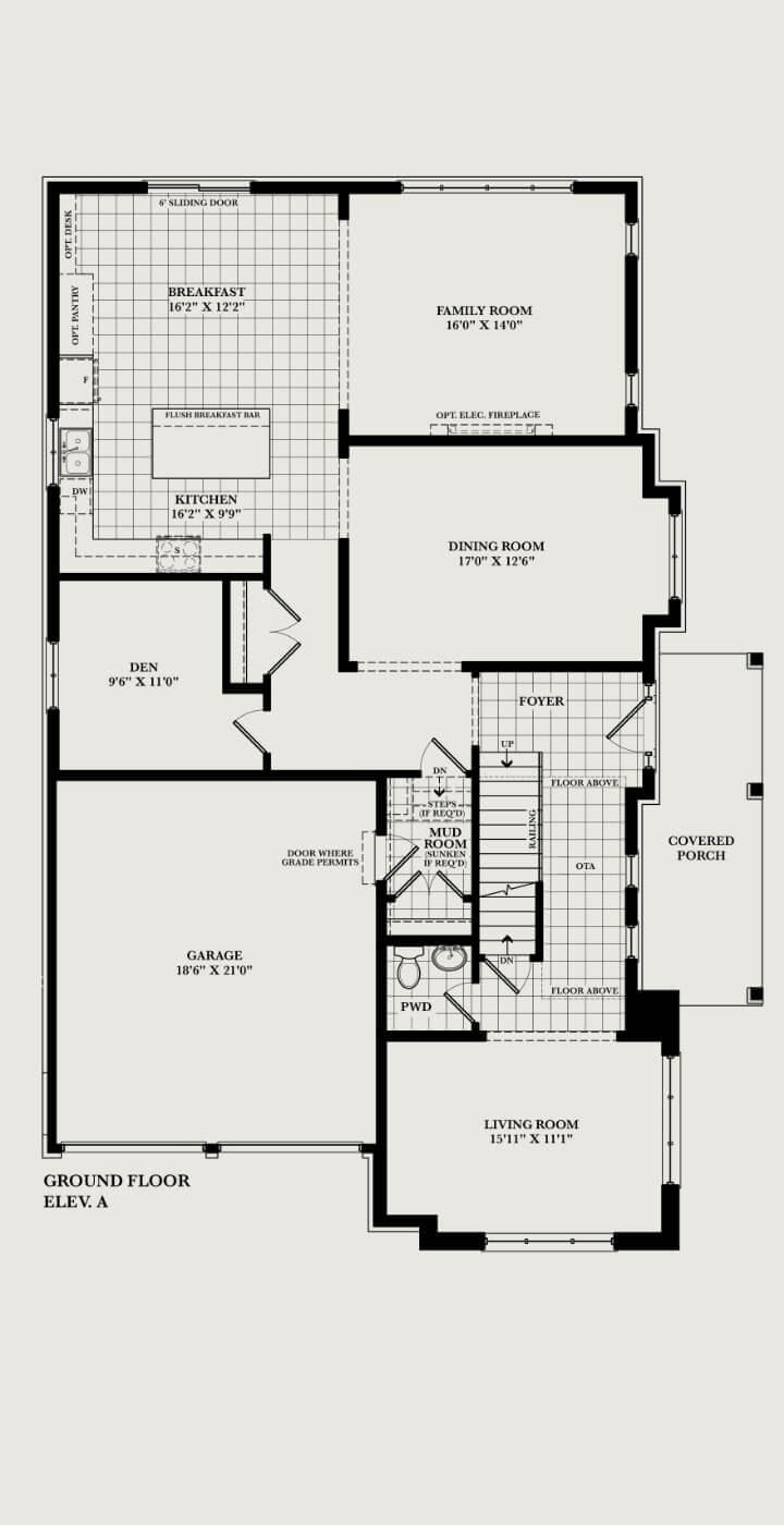 The Stonewright floorplan