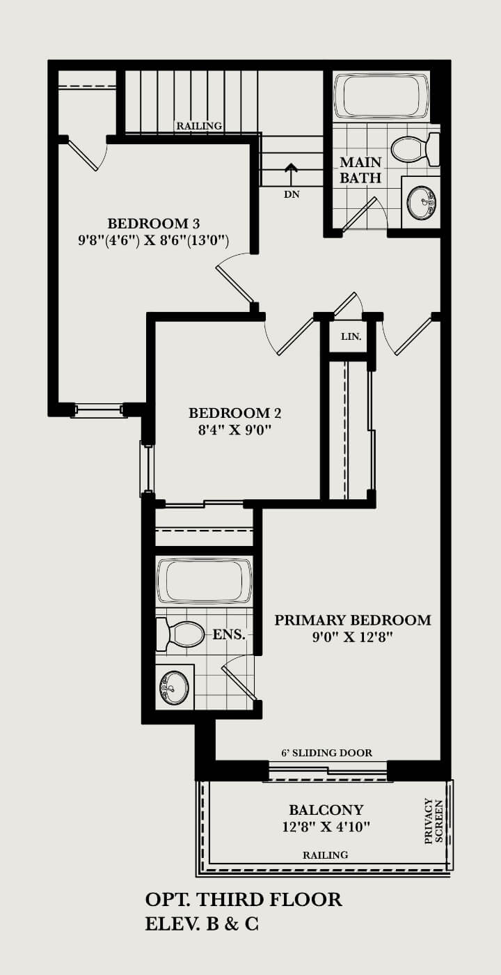 The Glade floorplan